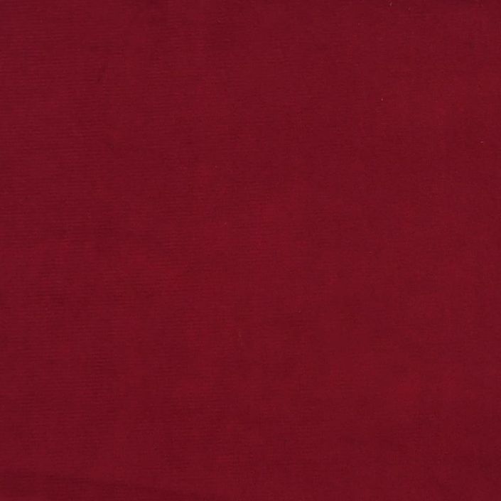 Banc Rouge bordeaux 100x35x41 cm Velours - Photo n°6