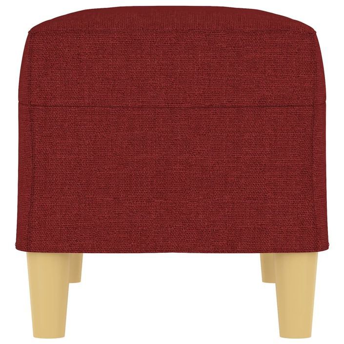 Banc Rouge bordeaux 70x35x41 cm Tissu - Photo n°4