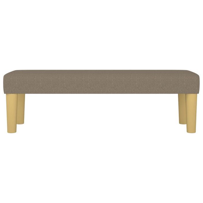 Banc Taupe 100x30x30 cm Tissu - Photo n°3