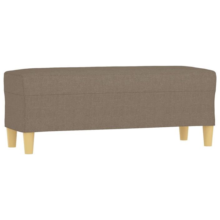 Banc Taupe 100x35x41 cm Tissu - Photo n°2