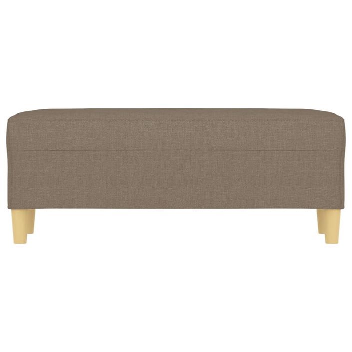 Banc Taupe 100x35x41 cm Tissu - Photo n°3