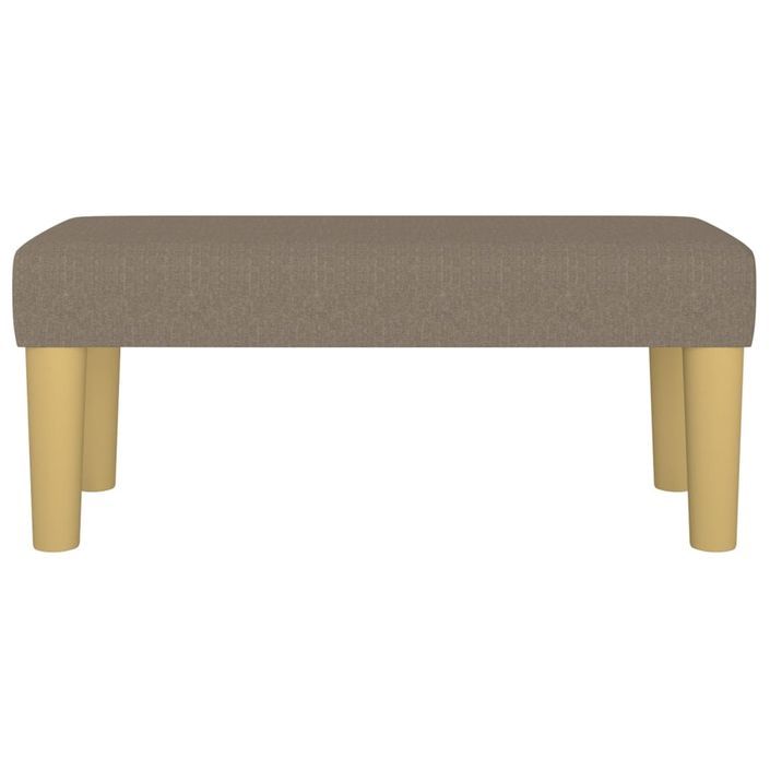 Banc Taupe 70x30x30 cm Tissu - Photo n°3