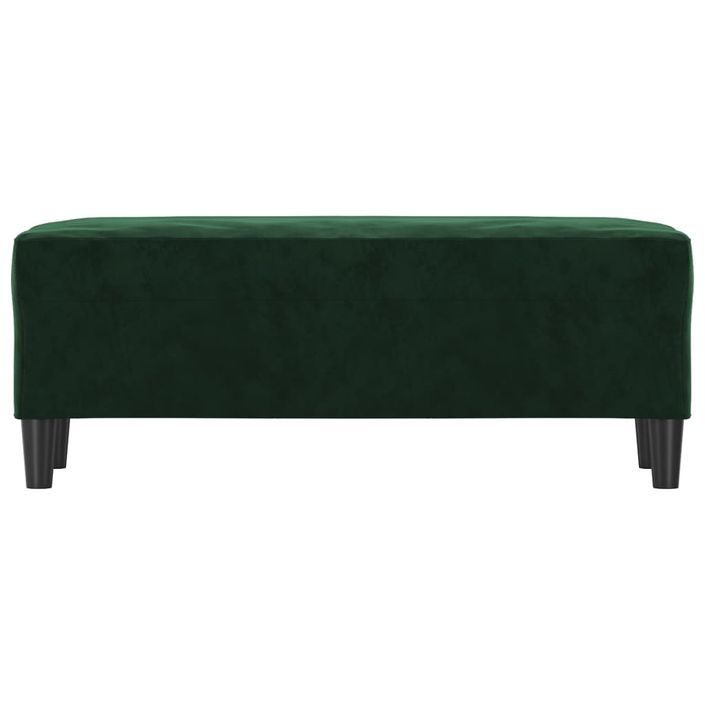 Banc Vert foncé 100x35x41 cm Velours - Photo n°3