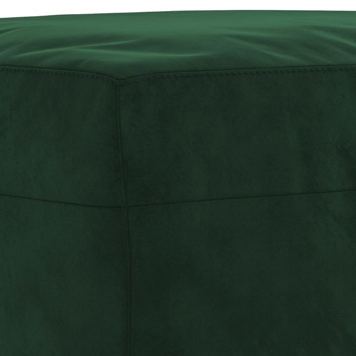 Banc Vert foncé 100x35x41 cm Velours - Photo n°5