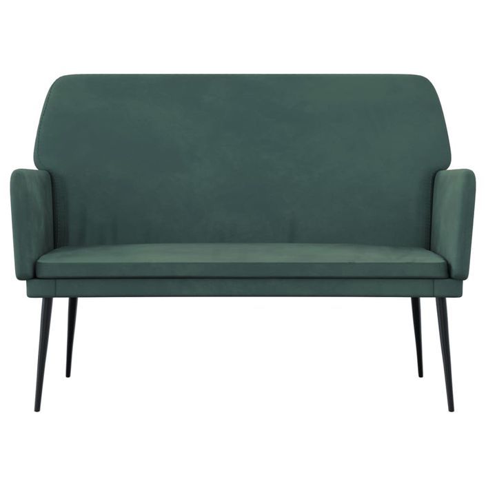 Banc Vert foncé 108x79x79 cm Velours - Photo n°3