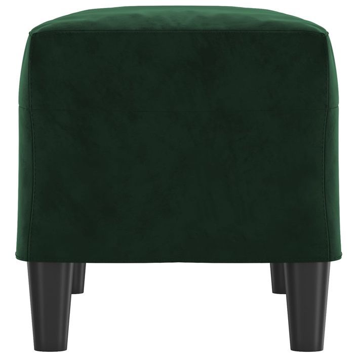 Banc Vert foncé 70x35x41 cm Velours - Photo n°4