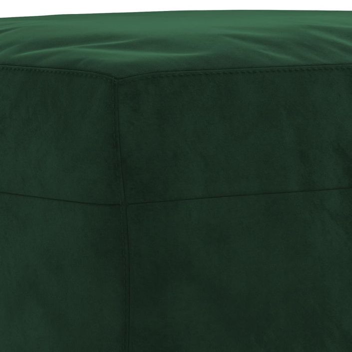 Banc Vert foncé 70x35x41 cm Velours - Photo n°5