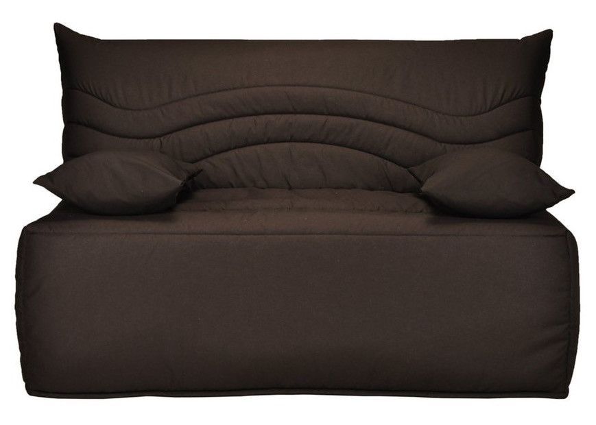 Banquette BZ microfibre 140x200 cm avec coffre de rangement matelas 12 cm Brioca - Photo n°1