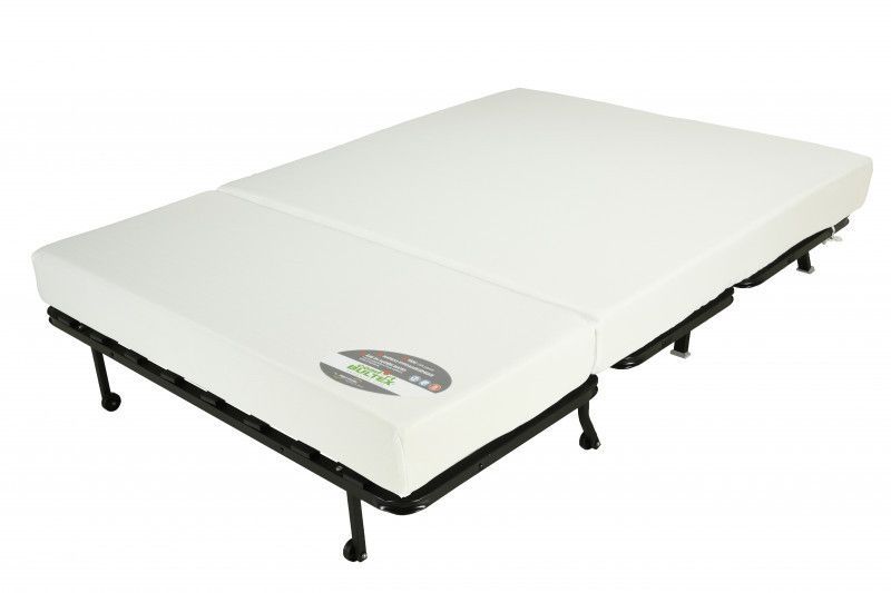 Banquette BZ microfibre 140x200 cm avec rangement Matelas Bultex 15 cm Barnes - Photo n°5