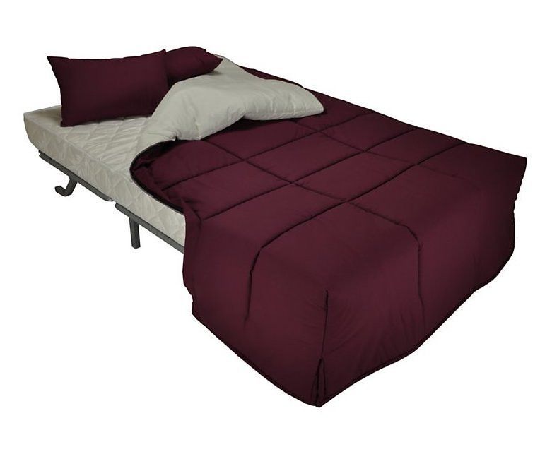 Banquette BZ microfibre 160x200 cm avec coffre Matelas Starconfort 12 cm Brioca - Photo n°4