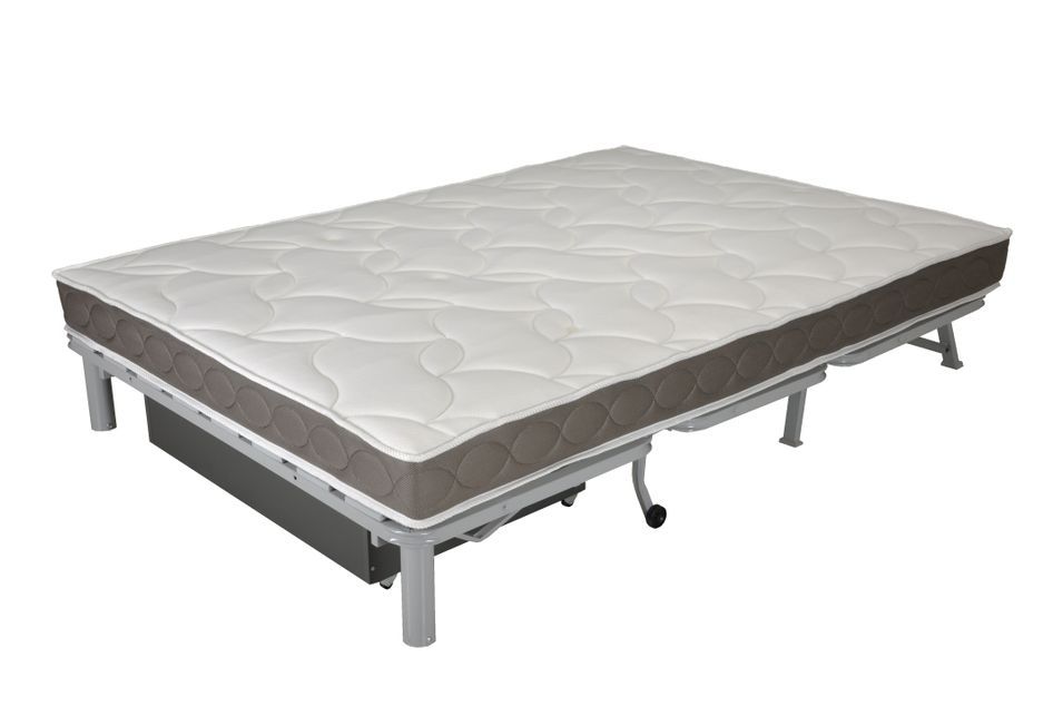 Banquette BZ microfibre 160x200 cm avec coffre Matelas Starconfort 12 cm Brioca - Photo n°7