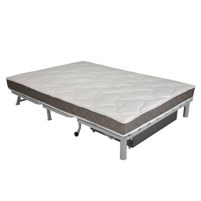 Banquette BZ tissu 140x200 cm matelas Bultex 15 cm Celia - Photo n°9