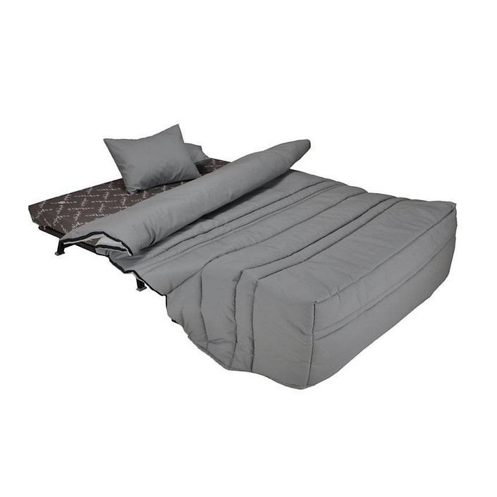 Banquette BZ tissu matelas Sofaconfort 9 cm Optale 143 cm - Photo n°6