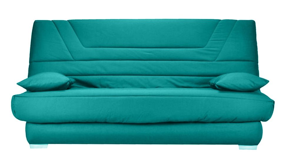 Banquette Clic Clac tissu matelas Bultex 14 cm avec rangement Bary - Photo n°1