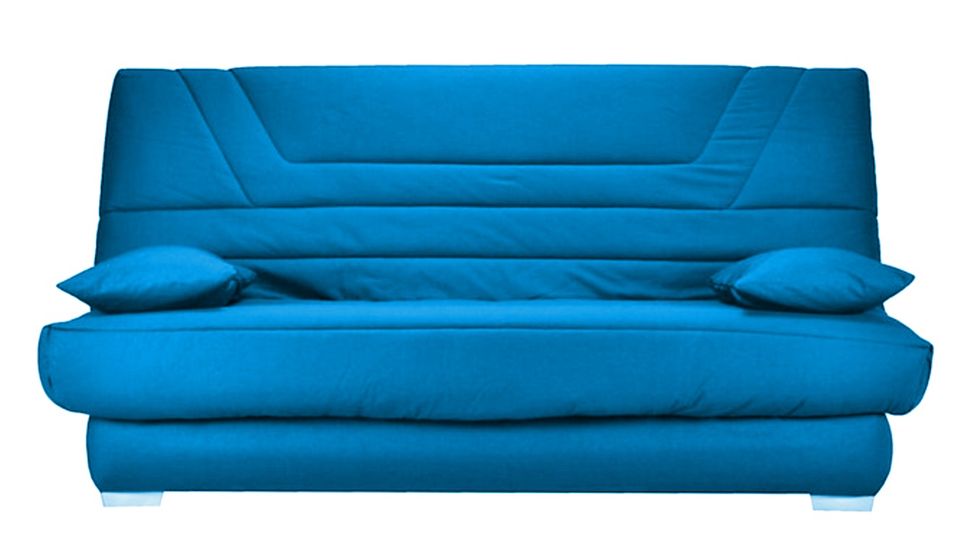 Banquette Clic Clac tissu matelas Bultex 14 cm avec rangement Bary - Photo n°1