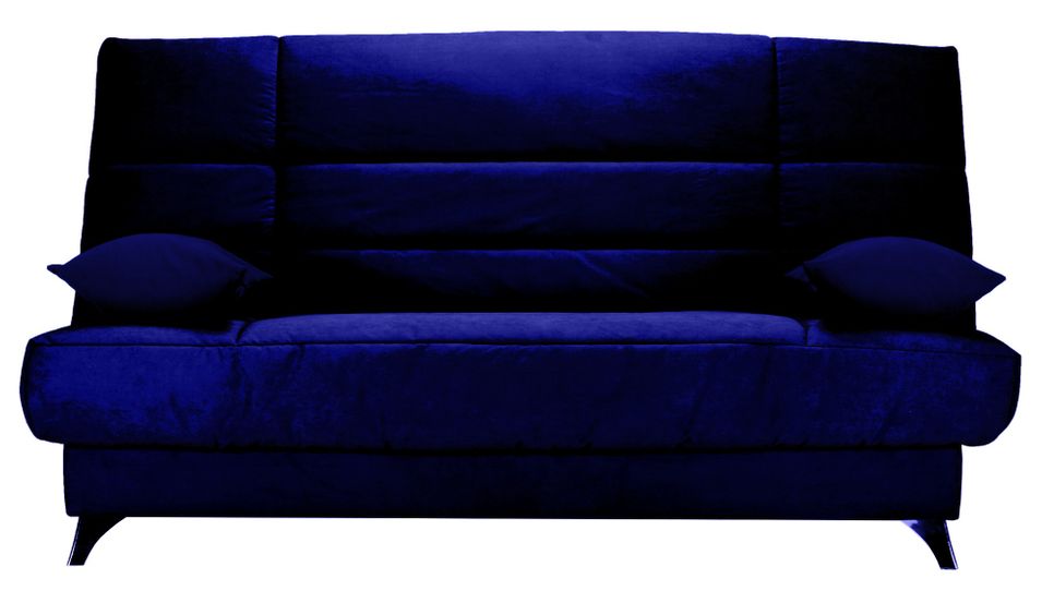 Banquette Clic-clac tissu 130x190 cm matelas Bultex 14 cm avec rangement Belax - Photo n°1