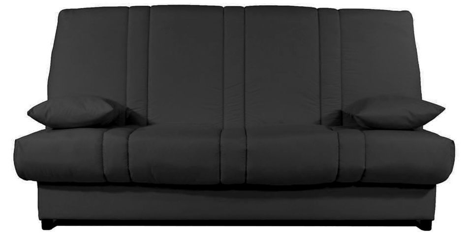 Banquette Clic-clac tissu 130x190 cm matelas Sofaconfort 14 cm avec rangement Sofia - Photo n°1