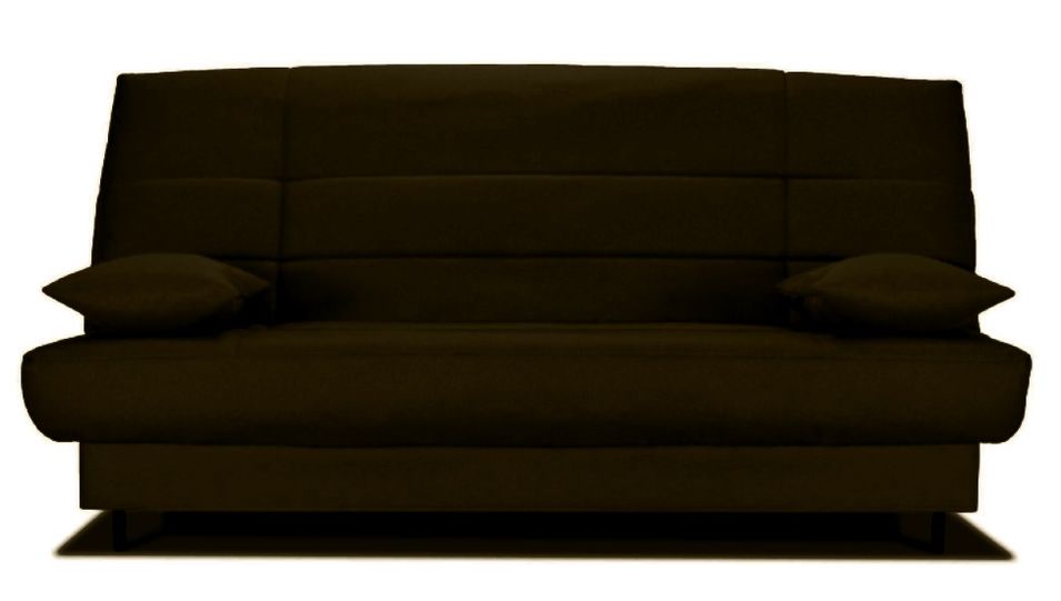 Banquette Clic-clac tissu 130x190 cm matelas Starflex 13 cm avec rangement Folken - Photo n°1