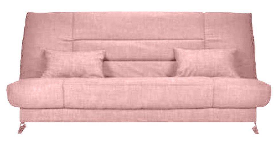 Banquette Clic-clac tissu 130x190 cm matelas Starflex 13 cm avec rangement Kalix - Photo n°1