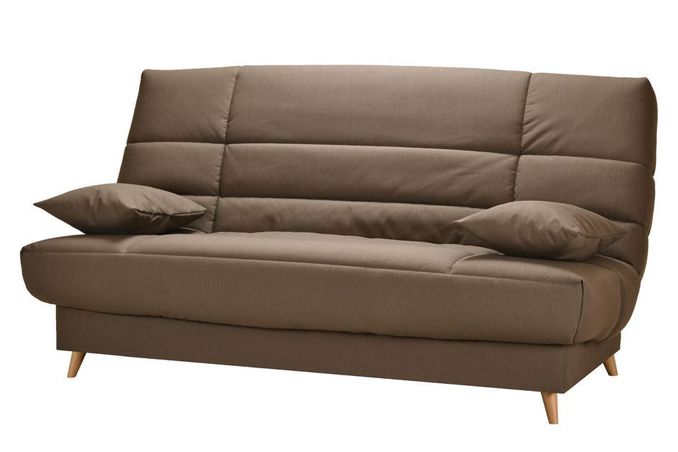 Banquette Clic-clac tissu 130x190 cm matelas Starflex 13 cm avec rangement Kalix - Photo n°5