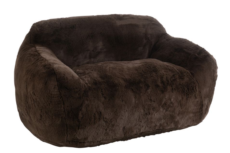 Banquette design Kuty 152 cm - Luxe et douceur avec effet peluche - Photo n°1