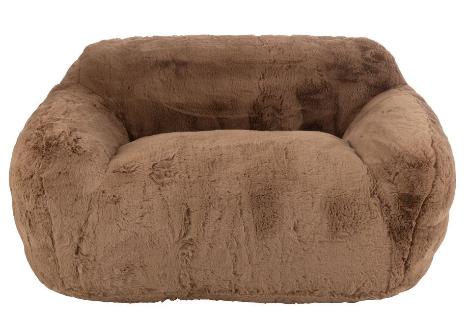 Banquette design Kuty 152 cm - Luxe et douceur avec effet peluche - Photo n°2