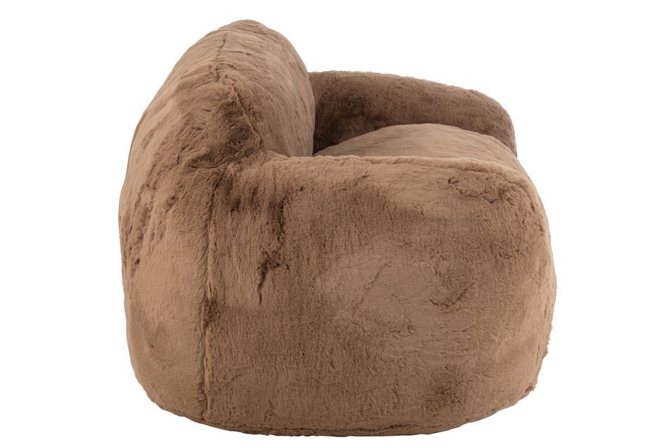 Banquette design Kuty 152 cm - Luxe et douceur avec effet peluche - Photo n°3