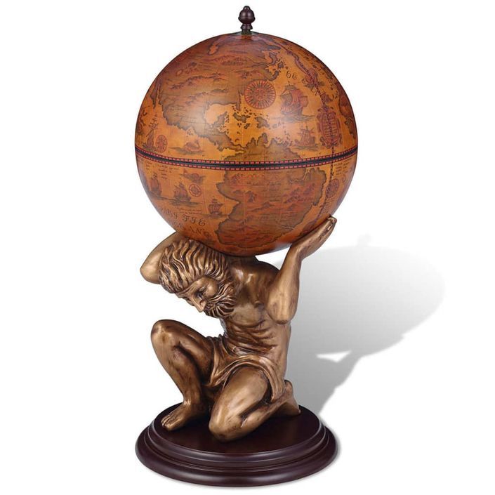 Bar sous forme de globe Atlas 42 x 42 x 85 cm - Photo n°1