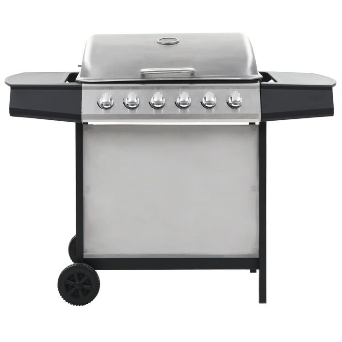 Barbecue au gaz avec 6 zones de cuisson Inox Argenté 2 - Photo n°2