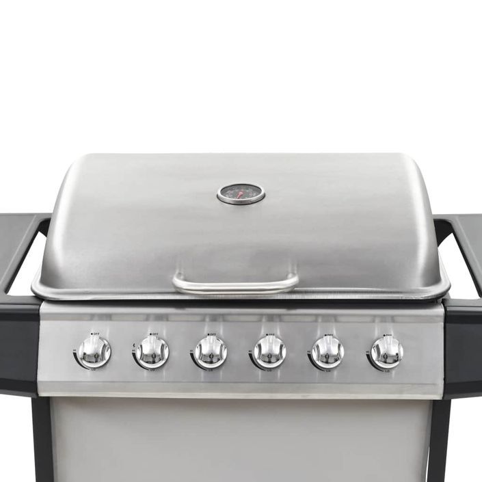 Barbecue au gaz avec 6 zones de cuisson Inox Argenté 2 - Photo n°7