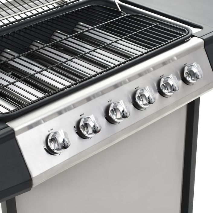 Barbecue au gaz avec 6 zones de cuisson Inox Argenté 2 - Photo n°8