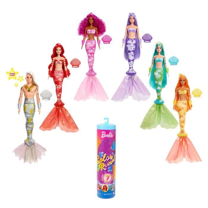 Barbie - Barbie Color Reveal Sirene - Poupée - Photo n°1