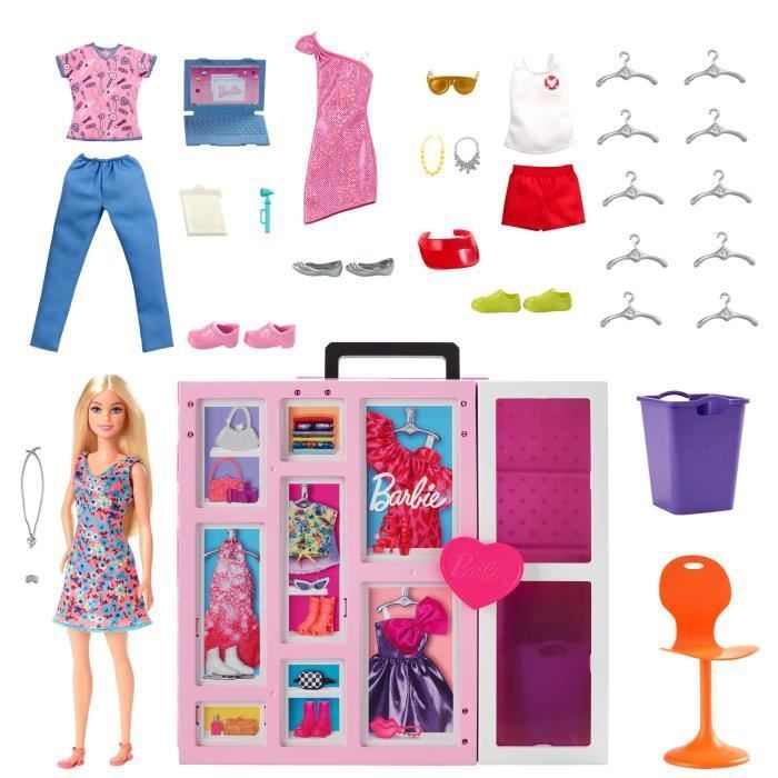 BARBIE - Barbie Et Son Mega Dressing - Poupée - 3 ans et + - Photo n°2