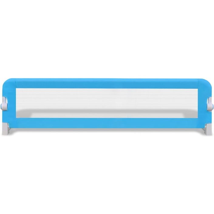 Barrière de lit de sécurité pour tout-petits 2pcs Bleu 150x42cm - Photo n°4