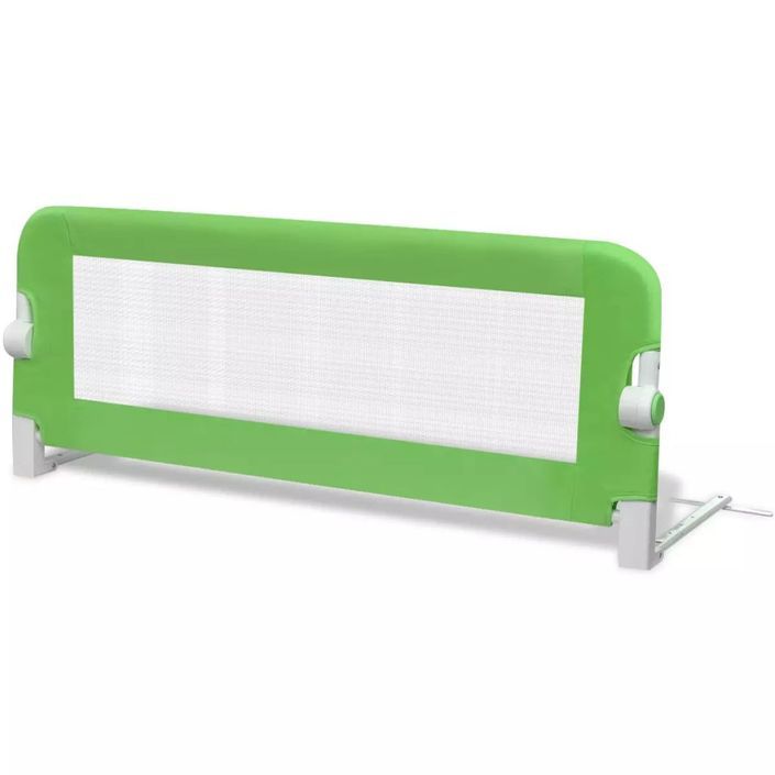 Barrière de lit pour enfants 102 x 42 cm Vert - Photo n°2