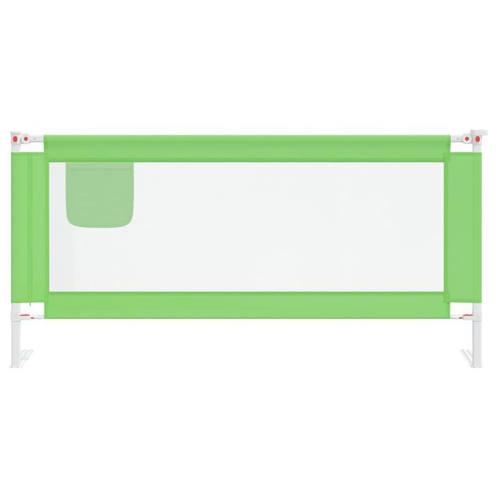 Barrière de sécurité de lit d'enfant Vert 190x25 cm Tissu - Photo n°3