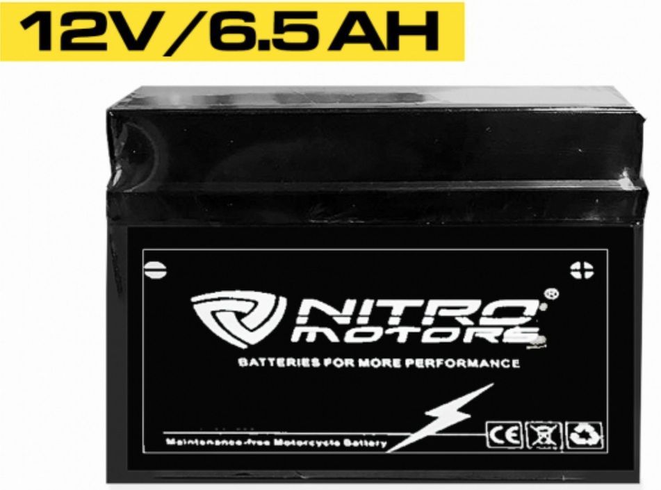 Batterie électrique plomb acide 12V/6.5AH Nitro - Photo n°1