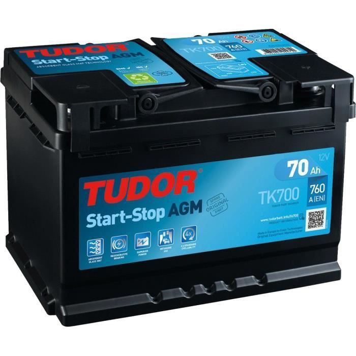 Batterie Tudor Start-Stop AGM 70Ah/760A (TK700) - Photo n°1