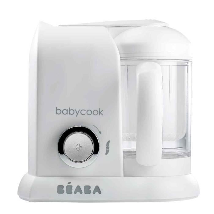 BEABA Robot Bébé Babycook Solo Blanc & Argent - Photo n°1