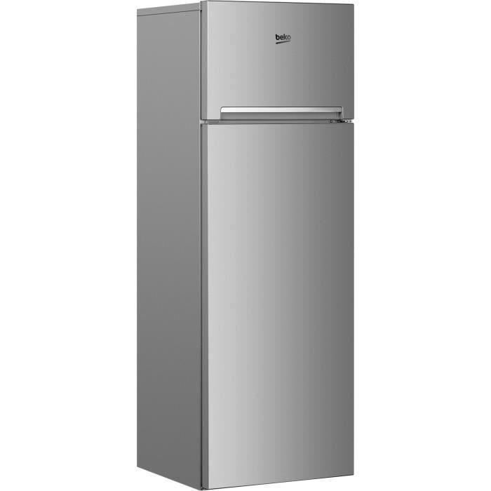 BEKO RDSA280K30SN Réfrigérateur congélateur haut - 250 L (204+46) - Froid statique - MinFrost - Gris acier - Photo n°1