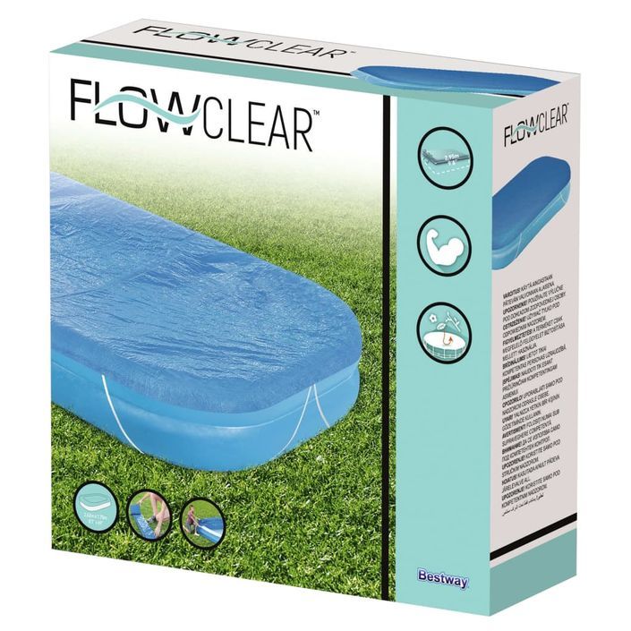 Bestway Couverture de piscine Flowclear 262x175x51 cm - Photo n°5