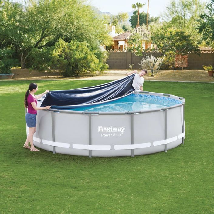 Bestway Couverture de piscine Flowclear 427 cm - Photo n°3