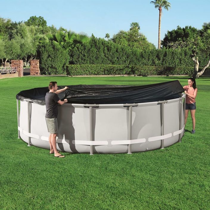 Bestway Couverture de piscine Flowclear 488 cm - Photo n°4