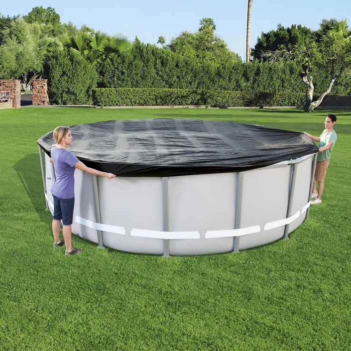 Bestway Couverture de piscine Flowclear 488 cm - Photo n°1