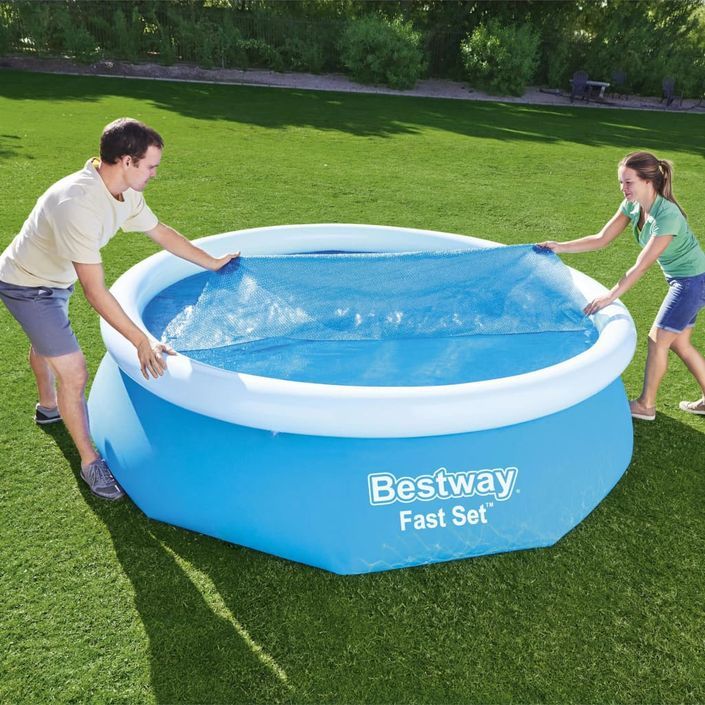 Bestway Couverture solaire de piscine Flowclear 305 cm - Photo n°1