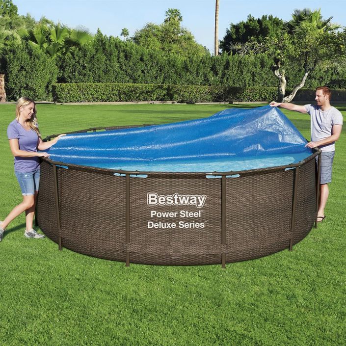 Bestway Couverture solaire de piscine Flowclear 356 cm - Photo n°1