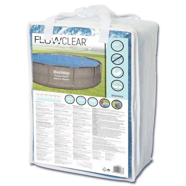 Bestway Couverture solaire de piscine Flowclear 356 cm - Photo n°9