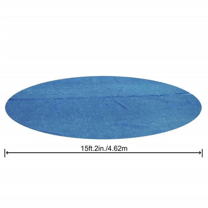 Bestway Couverture solaire de piscine ronde 462 cm Bleu - Photo n°5