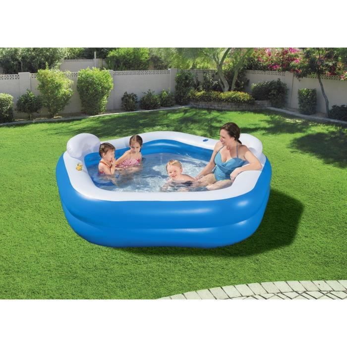 BESTWAY Piscine gonflable octogonale avec sietes et appuie-tete 213 x 206 x 69 cm - Photo n°5