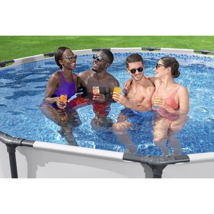 BESTWAY Piscine hors sol ronde Steel Pro Max Pool Set 396x122cm 5618W - Photo n°4